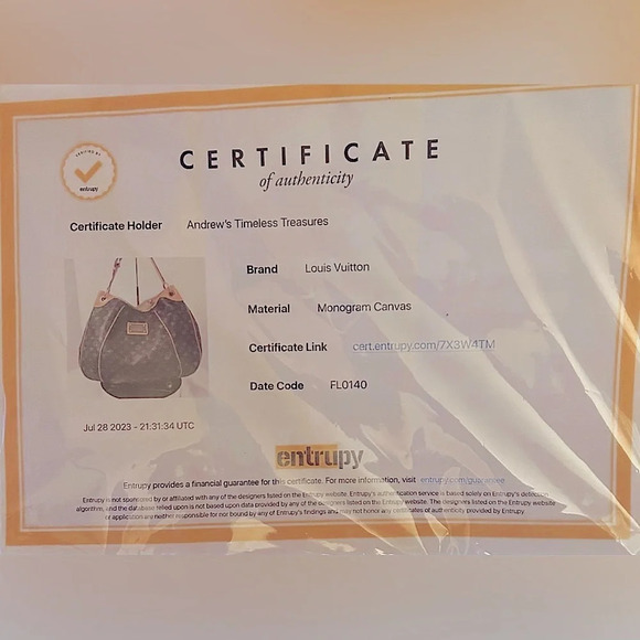 LOUIS VUITTON MONOGRAM GALLERIA GM SHOULDER BAG with Certificate of Authenticity - Picture 15 of 15